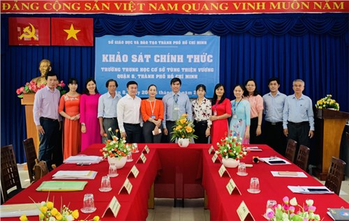 Khảo sát chính thức - kiểm định chất lượng giáo dục tại trường thcs tùng thiện vương